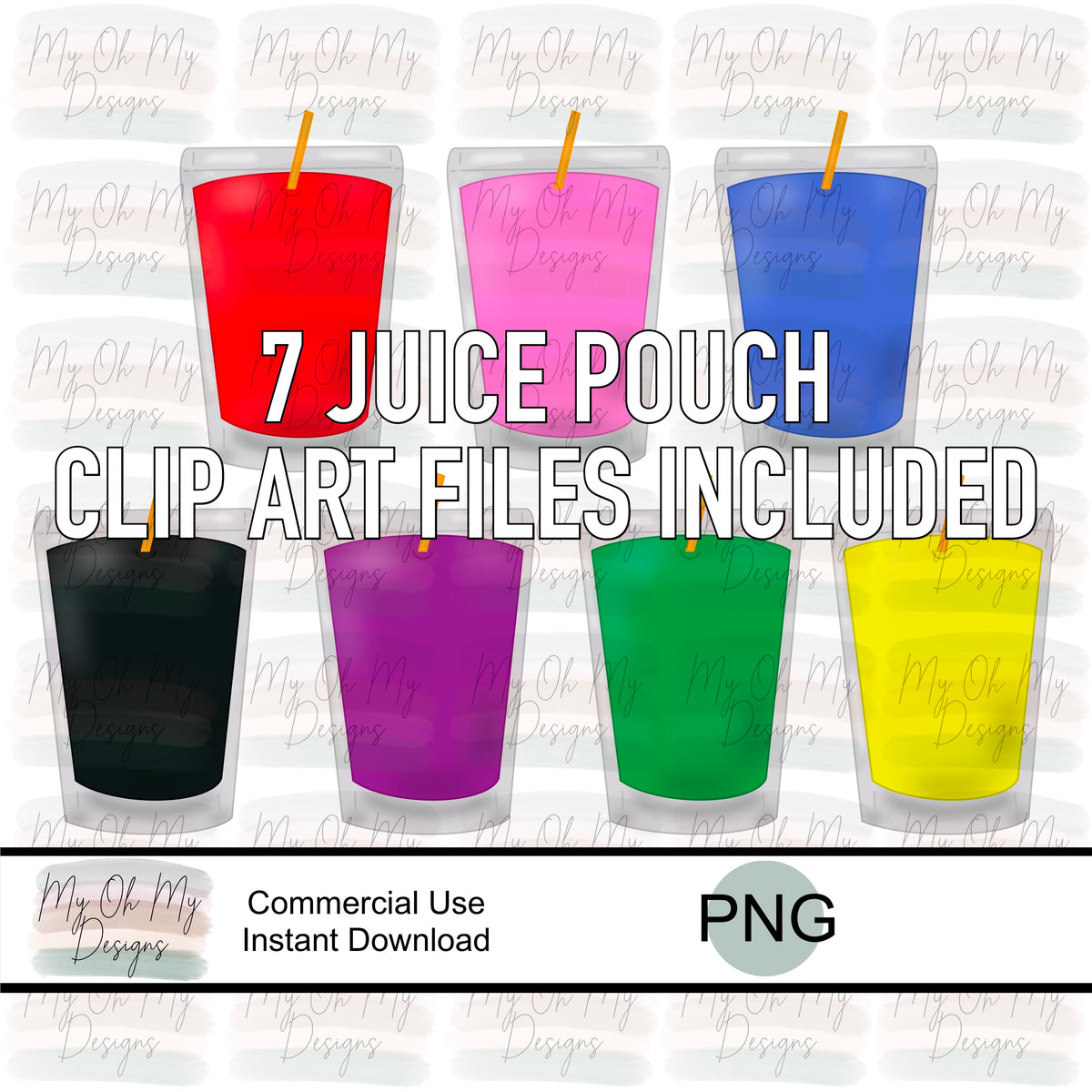 juice pouch clip art