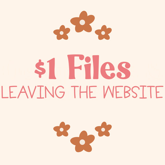 *$1 Files* leaving the website