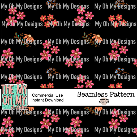 Floral, flowers - Seamless File