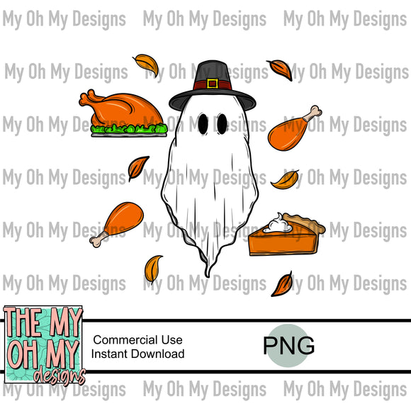 Thanksgiving Ghost, Food - PNG File