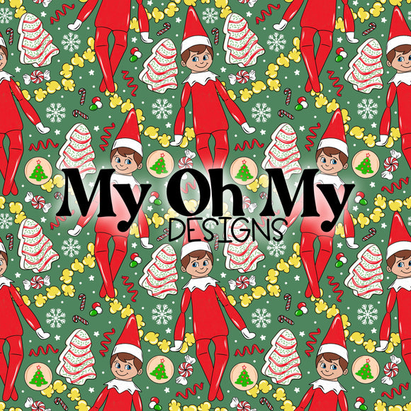 Elf, Christmas, Winter - Seamless File