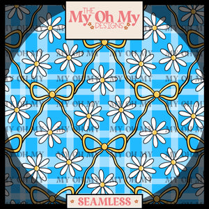 Bows, flowers - Seamless File
