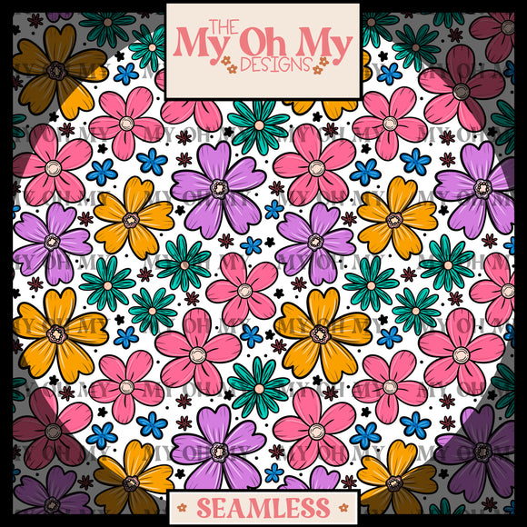 Flower, Floral - Seamless File