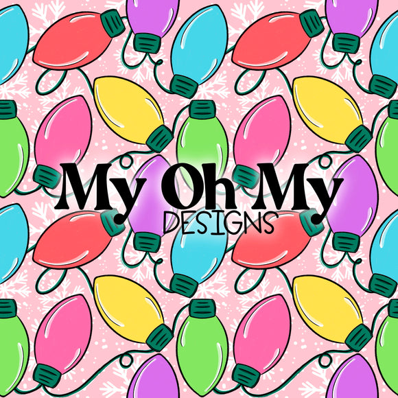 Christmas lights, Winter - Seamless File