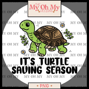 Turtle saving season - PNG File
