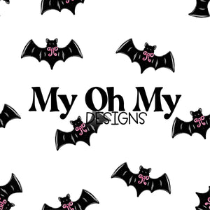 Bows, bats, Halloween - Seamless File