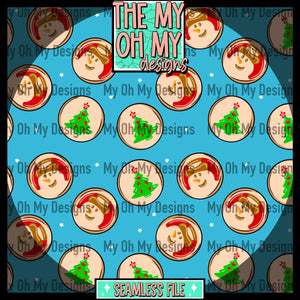 Christmas Cookies, winter - Seamless File