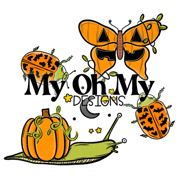 Halloween, bugs, insects - PNG File