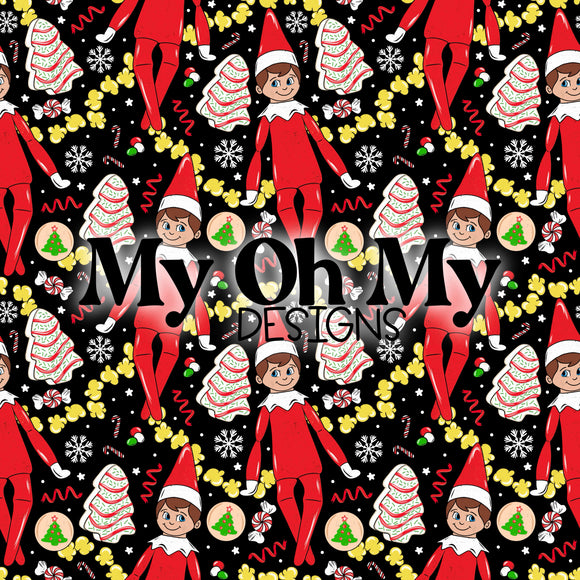 Elf, Christmas, Winter - Seamless File