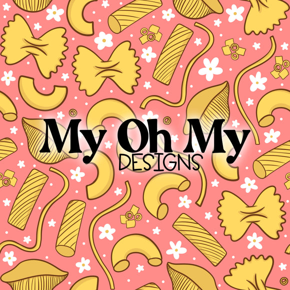 Pasta, noodles, flowers - Seamless File