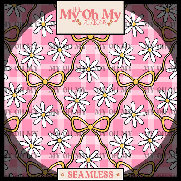Bows, flowers - Seamless File