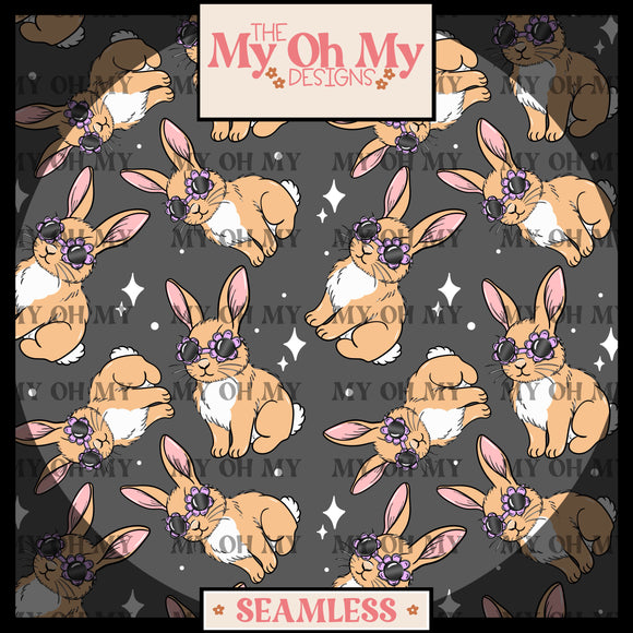 Bunny, rabbit, sunglasses - Seamless file