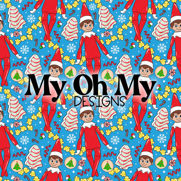 Elf, Christmas, Winter - Seamless File