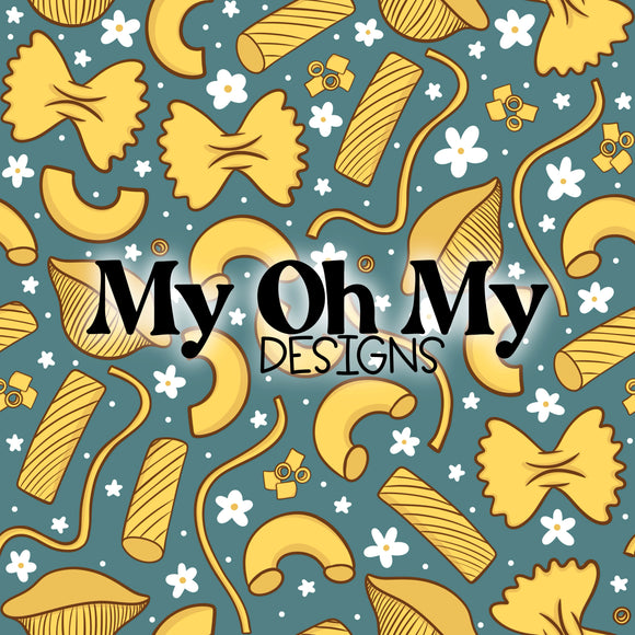 Pasta, noodles, flowers - Seamless File