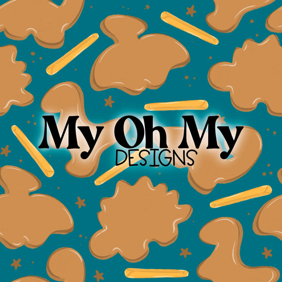 Dino Dinosaur Chicken Nuggets - Seamless File