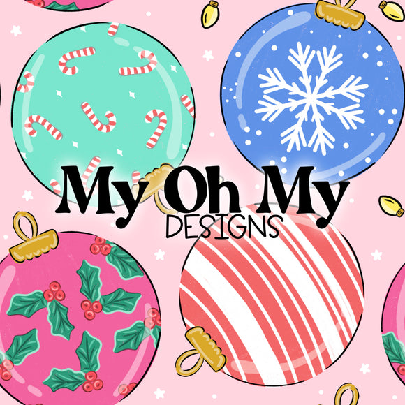 Christmas Ornaments, Winter - Seamless File