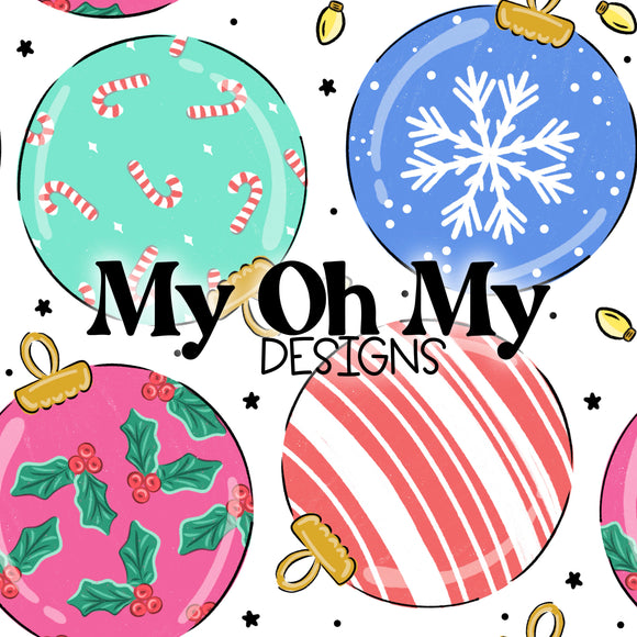 Christmas Ornaments, Winter - Seamless File