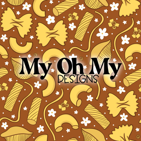 Pasta, noodles, flowers - Seamless File