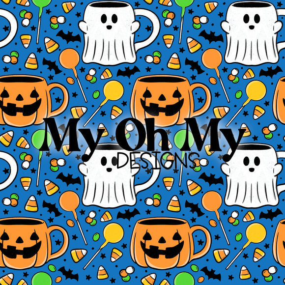 Halloween mugs, cups, candy, cake pop - Seamless File