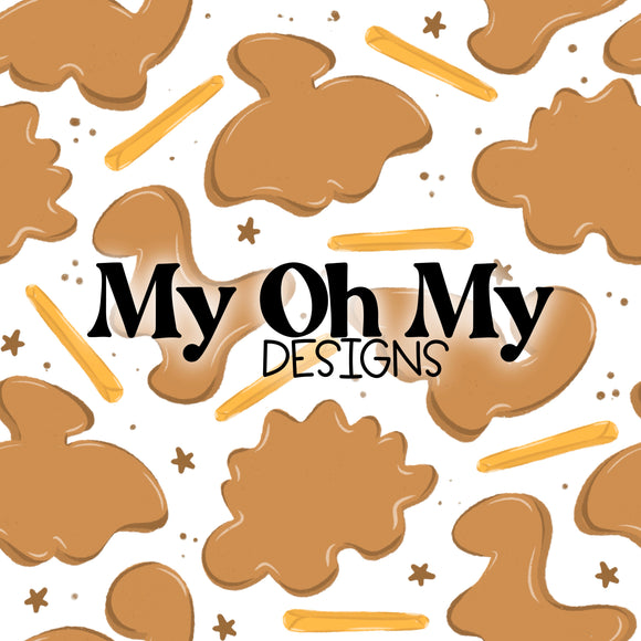 Dino Dinosaur Chicken Nuggets - Seamless File