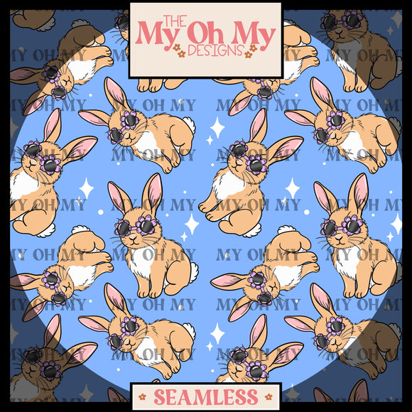 Bunny, rabbit, sunglasses - Seamless file