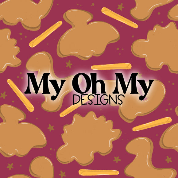 Dino Dinosaur Chicken Nuggets - Seamless File