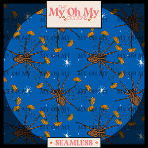Spider, web, flowers - Seamless File