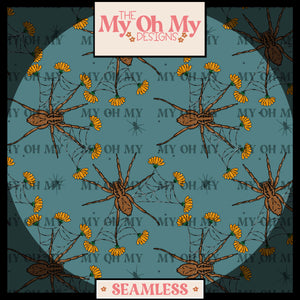 Spider, web, flowers - Seamless File