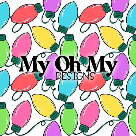 Christmas lights, Winter - Seamless File