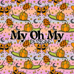 Halloween, bugs, insects - Seamless File
