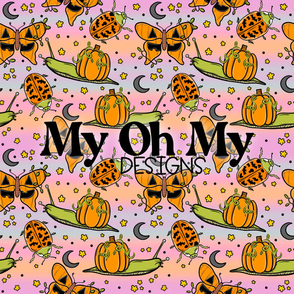 Halloween, bugs, insects - Seamless File