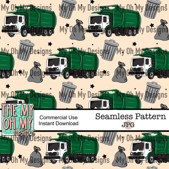 Garbage truck, Trash Truck - Seamless File