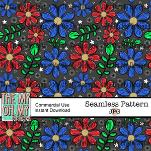 Flowers, Floral - Seamless File