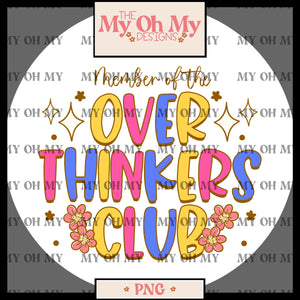 over thinkers club - PNG File