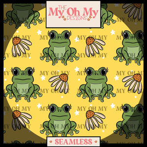 Frogs and Flowers - Seamless File