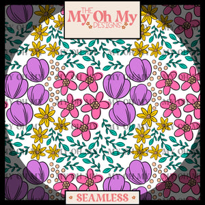 Flowers, Floral - Seamless File