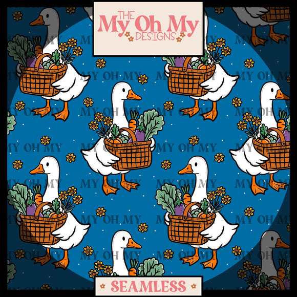 Farmers Market, Flowers, Goose - Seamless File