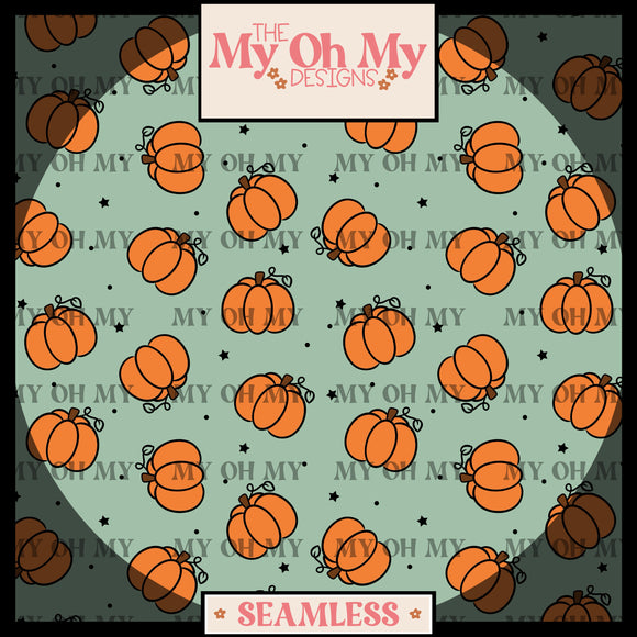 Pumpkins, Halloween - Seamless File