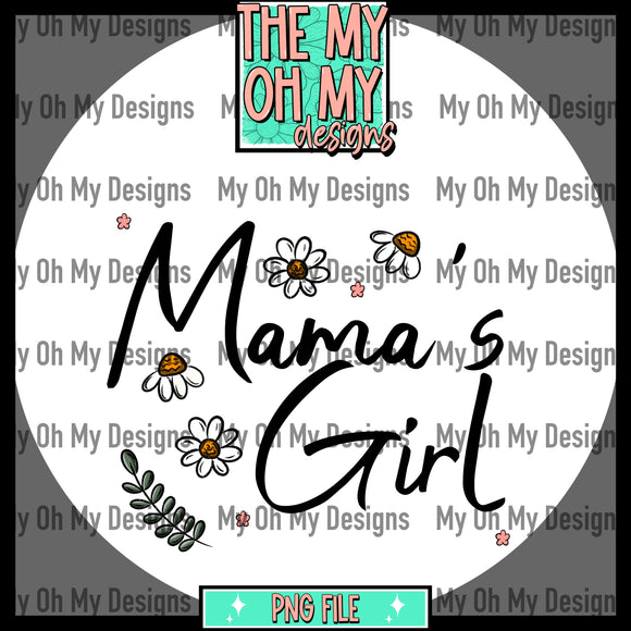 Mama's girl, Flowers, Floral - PNG File
