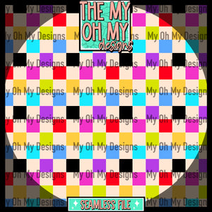 Colorful checkerboard - Seamless File