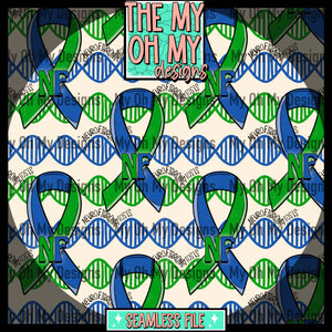 Neurofibromatosis, NF, Ribbon - Seamless File