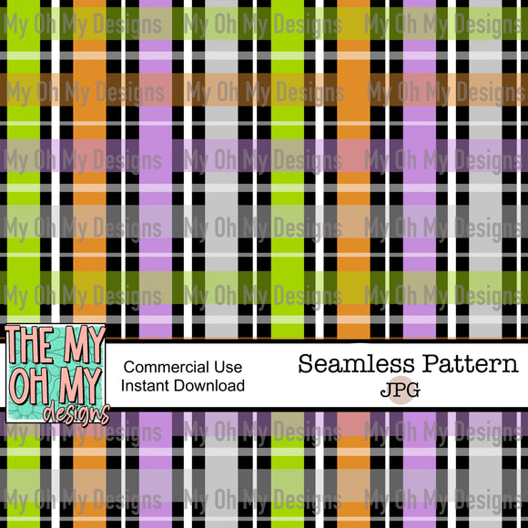 Plaid, Halloween - Seamless File