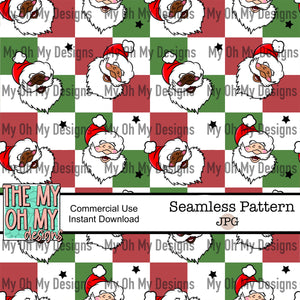 Santa, Winter, Christmas - Seamless File