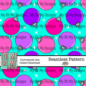 Christmas Ornaments, Winter - Seamless File
