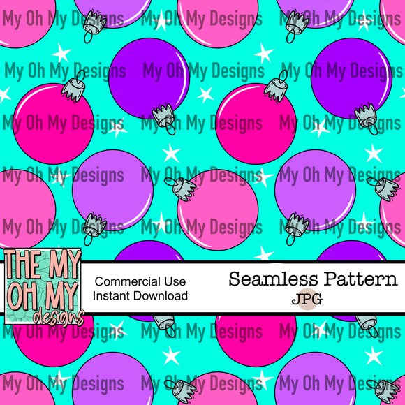 Christmas Ornaments, Winter - Seamless File