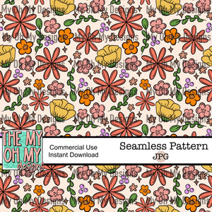 Flowers, Floral - Seamless File