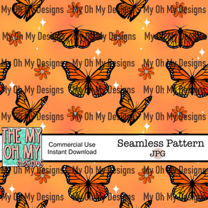 Butterfly, Monarch - Seamless File