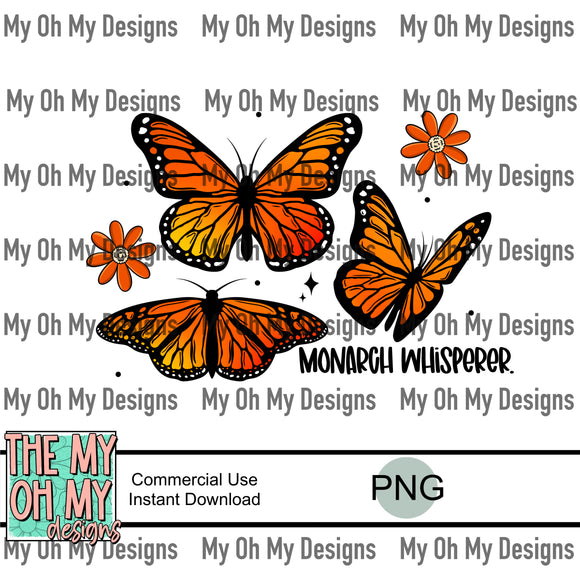 Butterfly, Monarch whisperer - PNG File