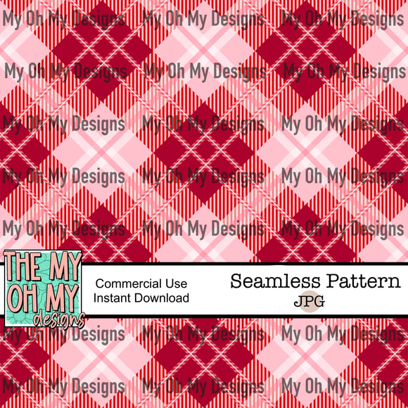 Plaid, Valentines Day - Seamless File