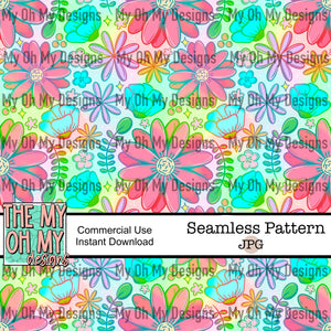 Flowers, Floral - Seamless File